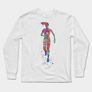 Female runner Long Sleeve T-Shirt